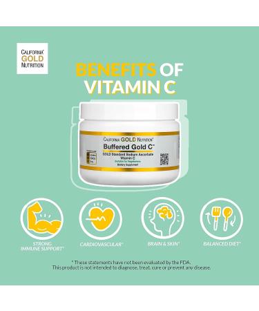 California Gold Nutrition Buffered Gold C Non-Acidic Vitamin C Supplement - 750mg - 240 Veggie Capsules - Buy Online on GoSupps.com
