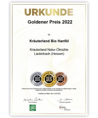 Hemp Point Organic Certified Hemp Seed Oil - Cold Pressed - DLG Quality Assurance Gold Award - 250ml - Buy Online on GoSupps.com