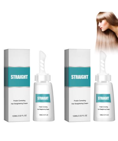 2 pieces of protein corrective hair smoothing cream hair straightening cream silky & shiny hair smoothing cream smoothing cream deep hair treatment for curly hair and dry hair 02
