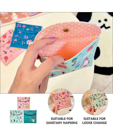 EXCEART Menstrual Pad Bag Organizer Set for Women - Travel Wallet & Coin Purse - Napkin and Diaper Storage - Toiletry Bag for Girls - Buy Online on GoSupps.com