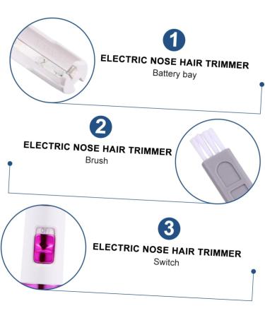2 Pcs Electric Nose Hair Trimmer & Facial Hair Remover - Battery-Powered Hair Shaver & Epilator for Men & Women - Buy Online on GoSupps.com