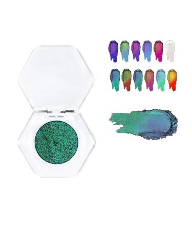 Adriana Nicole Cosmetics Eyeshadow, Single Color Ethereal Eyeshadow, Exquisite Glitter Eyeshadow, Dual Chrome Eyeshadow (01#)