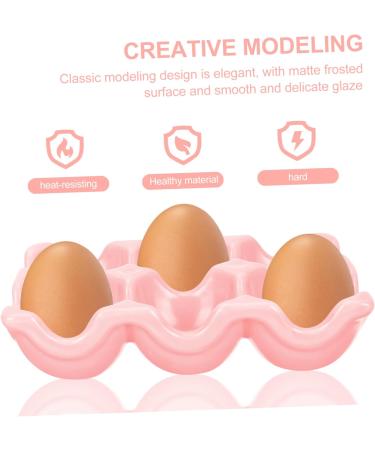 Zerodeko Containers Porcelain Storage Ceramics Pink Organizer Holder Ceramic Refrigerator -grid Container - Buy Online on GoSupps.com