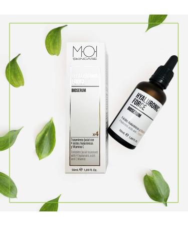  MOI MOISES CAMPO Facial treatment HYALURONIC FORCE Bioserum 4 hyaluronic acids + Vit. C 50 ml M O I SkinCare - Buy Online on GoSupps.com