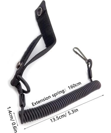 Paracord Tactical Lanyard & Keychain - Elastic Safety Rope with Carabiners for Camping Fishing Hiking & Mountaineering - Buy Online on GoSupps.com