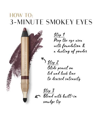 Artisan L'uxe Beauty Velvet Jumbo Eyeliner Pencil - Tempt (Deep Plum) | Smokey Eyes in 3 Minutes | Water-Proof, Smudge-Proof, Long-Lasting Formula with Age-Defying Essential Oils - Buy Online on GoSupps.com