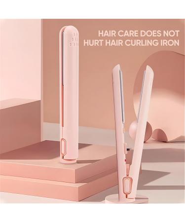 Mini Dual-Purpose Curling Iron | Portable Ceramic Hair Curler & Straightener | 2-in-1 Travel Rechargeable Wand for All Hair Types - Buy Online on GoSupps.com