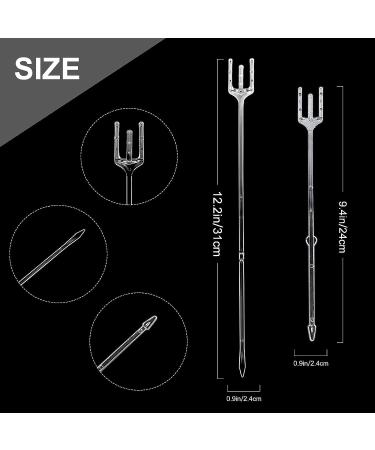TKOnline 180 Pieces Plastic Floral Picks Transparent Fork Shape Flower Picks Card Holders for Cards  Photos  Floral Arrangement  Weddings  Parties  Home Decor(9.4 Inch and 12.2 Inch) - Buy Online on GoSupps.com