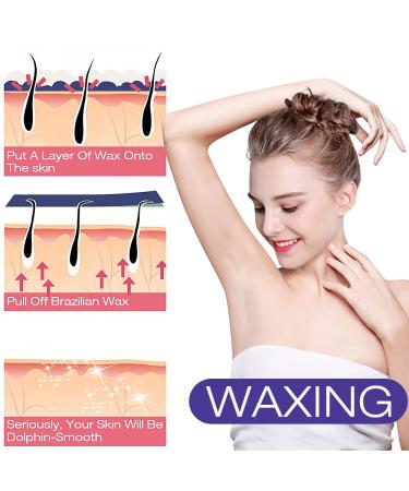 Drmode Hard Wax Beads - Pain-Free Brazilian Wax Kit with 20 Sticks | 600g & 300g (2-Pack) for All Body Zones - Professional Hair Removal - Buy Online on GoSupps.com