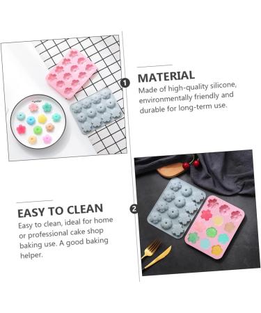 Zerodeko 4 Pcs Silicone Mold Christmas Party Baking Supplies Chocolate Christmas Xmas Soap Christmas Soap Flower Mould Silicone Soap Molds Flower Candle Mold Jelly Silica Gel 17X12.6X1.2CMx2pcs - Buy Online on GoSupps.com