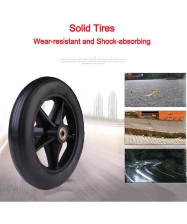 Wheelchair Wheels Wheelchair Front Castor 8inch Wheelchair Replacement Wheels with Fork Rollator Walker Replacement Front Wheels with 1/2" Bearings (Color : Grey)(Black) - Buy Online on GoSupps.com