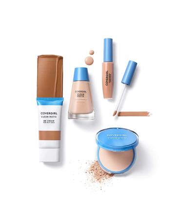 Covergirl Clean Matte Pressed Powder - Medium Light 0.35 Oz (Pack of 2) | Ideal for Oily Skin - Buy Online on GoSupps.com