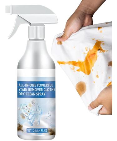 No-Wash Laundry Spray Spot Remover for Clothes Tough Stains Cleaner for Cleaning Food Fabric Stain Remover 120ml Clothes Dry Cleaning Spray for Removes Oil Paint Blood and Pet Stains - Buy Online on GoSupps.com