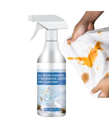 Clothing Stain Remover - No-Wash Fabric Stain Remover Clothes Dry Cleaning Spray | 120ml Spot Remover Fabric Stain Remover for Removes Oil Paint Blood and Pet Stains