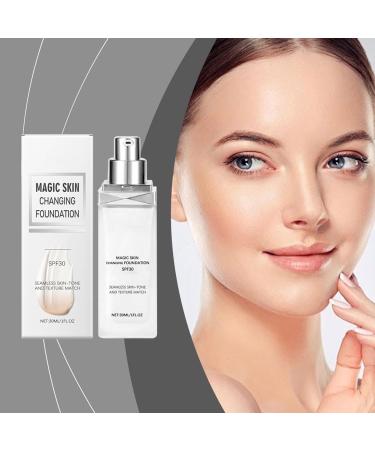 Adaptable White Foundation | Self-Adjusting Base Moisturizing Concealer Cream SPF 30 to Unify Complexion and Natural Glow - Buy Online on GoSupps.com