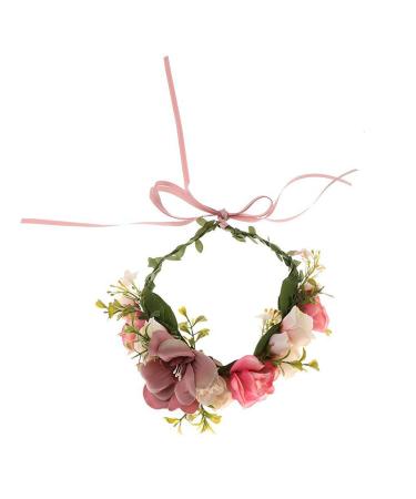 Frcolor Blumenkranz Blumenstirband Boho f r Festival Hochzeit