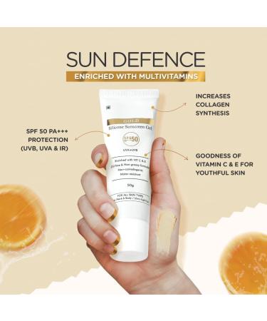  G n rique UK Silicone Sunscreen Gel SPF 50 pa+++ UVA/UVB With Broad Spectrum Water Resistant Best SPF Sunscreen For Women 50g - Buy Online on GoSupps.com