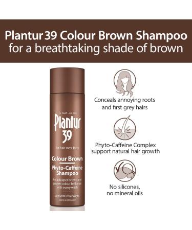 Plantur 39 Color Brown Phyto-Caffeine Shampoo - 8.45 Fl Oz | Nourish & Protect Colored Hair - International Shipping Available - Buy Online on GoSupps.com