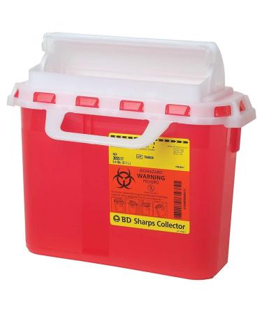 B-D Sharps Containers  5.4 Quarts  Red