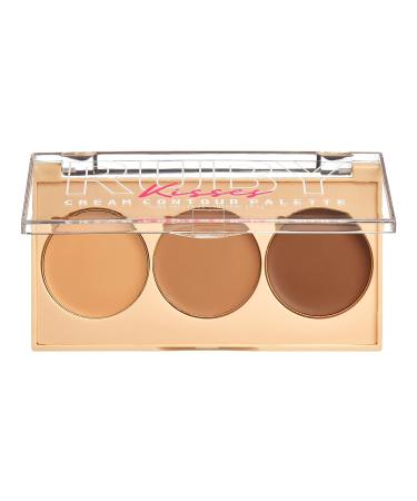 Ruby Kisses 3-in-1 Contour Palette for Oily and Dry Skin - Light - Buy Online on GoSupps.com