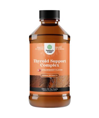 High Absorption Thyroid Support Supplement - Vegan Liquid Iodine Supplements for Thyroid Support for Women and Men with Myo-Inositol Selenium and Stinging Nettle for Enhanced Energy and Focus