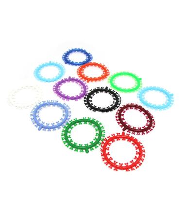 DOITOOL 25pcs Orthodontic Ligature Ties Cartoon Colorful Dental Oral Care Ligature Ring (Random Color)