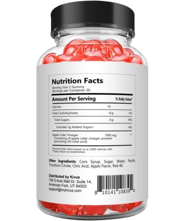 Ketovex Keto Gummies - Ketovex Keto ACV Gummies (Single 60 Gummies) - Buy Online on GoSupps.com