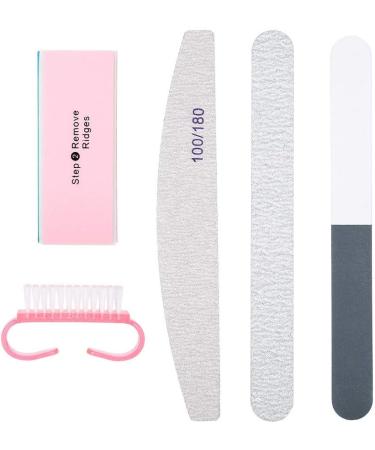 QANYEGN Nail Files Plastic Nail Care Kit Cuticle Remover Professional Manicure Nail File Manicure Tools Kit - Buy Online on GoSupps.com