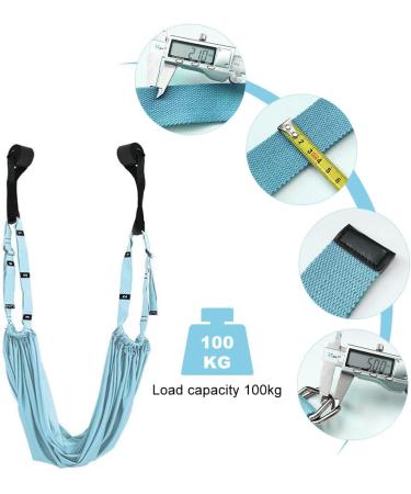 Yoga Fitness Stretching Band - Elastic Strength Training & Stretch Belt for Pilates Ballet Cheerleading - Blue - Buy Online on GoSupps.com