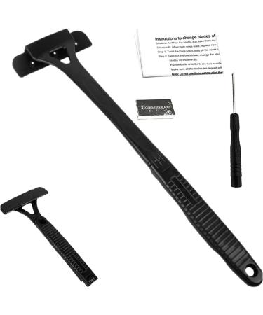 Buy Poupangke Back Hair Cutter for Men - Manual Foldable Body Hair Removal Tool with Extra Long Handle for Quick Trimming & Body Care - Buy Online on GoSupps.com