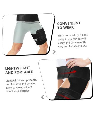 FRCOLOR Thigh Sleeve Brace - Adjustable Protective Equipment for Hip Support & Stabilizer - SBR Material One Size Fits All - Buy Online on GoSupps.com