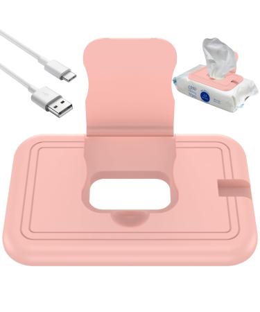 XIEQUANKE USB Baby Wipe Warmer Travel Size Portable Wipe Warmer Lightweight Travel Diaper Wipe Warmer Even Fast Heating Heated Baby Wipes Warmer Temperature Keep at 40-55 for Home Car Travel 5.9 3.9