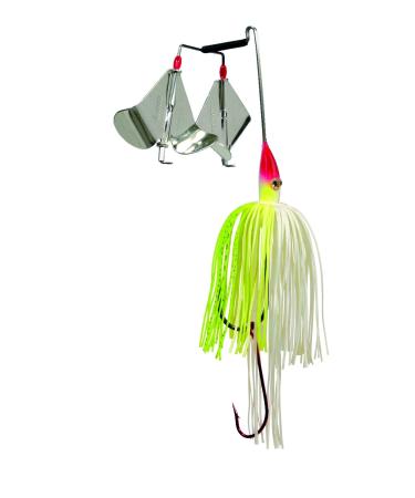 Strike King Premier Plus Buzzbait - The Double Take 0.125 Chartreuse/White