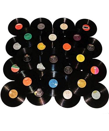 VinylShopUS - Lot of 12 Vinyl Records for Crafts & Decoration Artwork for Party Decor Artist Studio Vintage Look (Lot of 10)