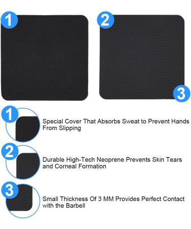Amfun 12-Pack Neoprene Grip Pads for Weightlifting | Professional Grip Cushions & Alternatives to Training Gloves | Ideal for Bodybuilding & Strength Training - Buy Online on GoSupps.com
