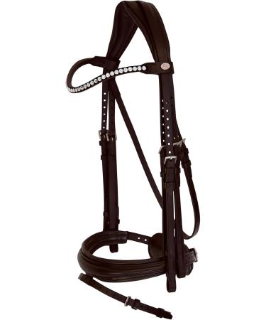 St bben Bridle 2810 Switch Magic Tack - Black Varnish Warmblood with Curved Noseband | International Shipping - Buy Online on GoSupps.com