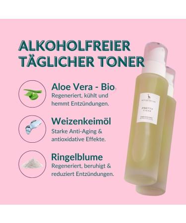 Natural Face Tonic with Organic Aloe Vera & Calendula Vegan Skincare for All Skin Types | Mother Nature Cosmetics - 150ml - Buy Online on GoSupps.com