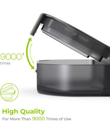 AUVON Canvas Weekly Pill Organizer for Vitamins & Supplements - Large AM/PM Pill Box with Portable Zipper Cloth Bag - 7 Day Pill Case in Black - Buy Online on GoSupps.com