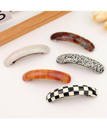 scicent Hair Clips Women 2 Pieces French Design Hair Grips Automatic Spring Hair Pins for Fine Hair Vintage Acetate Hair Barrettes Fashion Wedding Hairpin for Women Girls - 28510 - Buy Online on GoSupps.com
