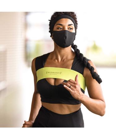 Boobuddy Breast Support Sport Band - Adjustable Sports Bra Alternative for Running Yoga & Exercise | Comfort & Injury Prevention for Women | Green Medium - Buy Online on GoSupps.com