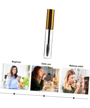 FOMIYES 10pcs Mascara Bottle Eyelash Tubes with Wands Empty Cosmetic Travel Containers Golden Plastic - Buy Online on GoSupps.com