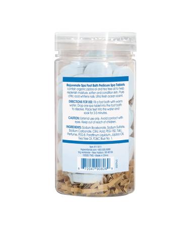 Organic Ocean Breeze Foot Soak Tablets - 40-Count for Softening Skin & Replenishing Moisture | Rejuvenate Spa Pedicure - Buy Online on GoSupps.com