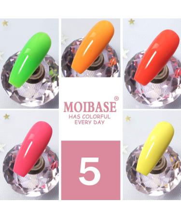 MOIBASE Base Coat and No Wipe Top Coat Gel Nail Polish Set - UV LED Soak Off Manicure Varnish Kit - Buy Online on GoSupps.com