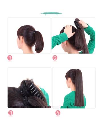 Sego Dark Brown Ponytail Extension - Voluminous Wavy Hairpiece (45cm 140g) for Natural-Looking Style - Buy Online on GoSupps.com