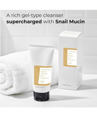 Buy Advanced Snail Mucin Gel Cleanser - 5.07 Fl oz | Luxury Korean Skincare for Dry & Sensitive Skin | Cruelty-Free Paraben-Free - Buy Online on GoSupps.com