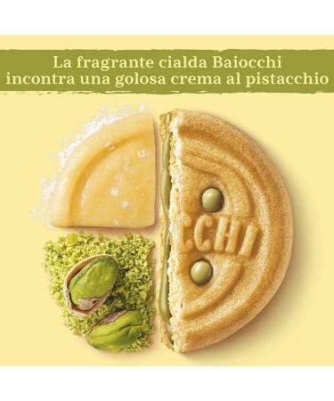  Mulino Bianco Mulino Bianco Baiocchi Pistacchio Biscuits Filled with Delicious Pistachio Cream Ideal for Breakfast or Snack with 42 Individual Servings of 3 Biscuits + Italian Tin Gourmet Polpa di Pomodoro 400 g - Buy Online on GoSupps.com