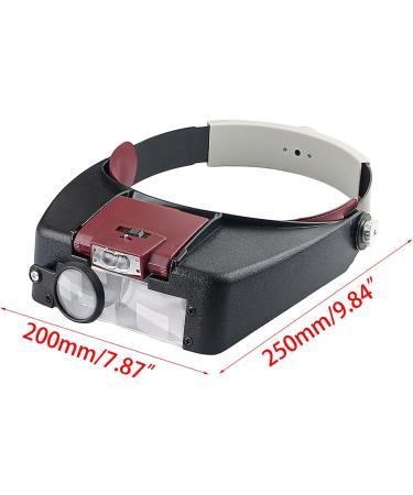 Magnifying Glasses Light Lamp Loupe Jeweler Headband Magnifier Eye Glasses Optical Glass Tool 1.5X/3X/6.5X/8X Headband Magnifier Small Gift - Buy Online on GoSupps.com