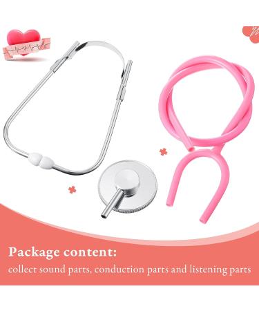 Kids Stethoscope Toy Set | 20 Pcs Real Working Stethoscope for Children | Nurse & Doctor Role Play Kit | Pretend Game Accessories (Pink, Sky Blue, Red, Black) - Buy Online on GoSupps.com