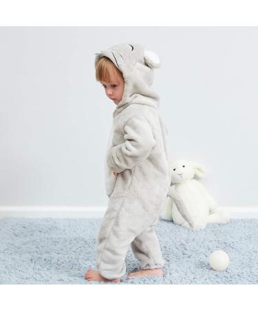 Cooky.D Unisex Winter Hooded Romper Jumpsuit 6-12 Months Mouse Design - Buy Online on GoSupps.com