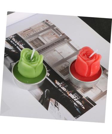 LIFKICH 12pcs Home D cor Tea Lights Candles Wedding Decoration Valentine Candle Tealight Candles Home Decor Baby Showers Candles Decorative Candles for Valentine's Day Rose Proposal Red Red 4*3.5cm - Buy Online on GoSupps.com
